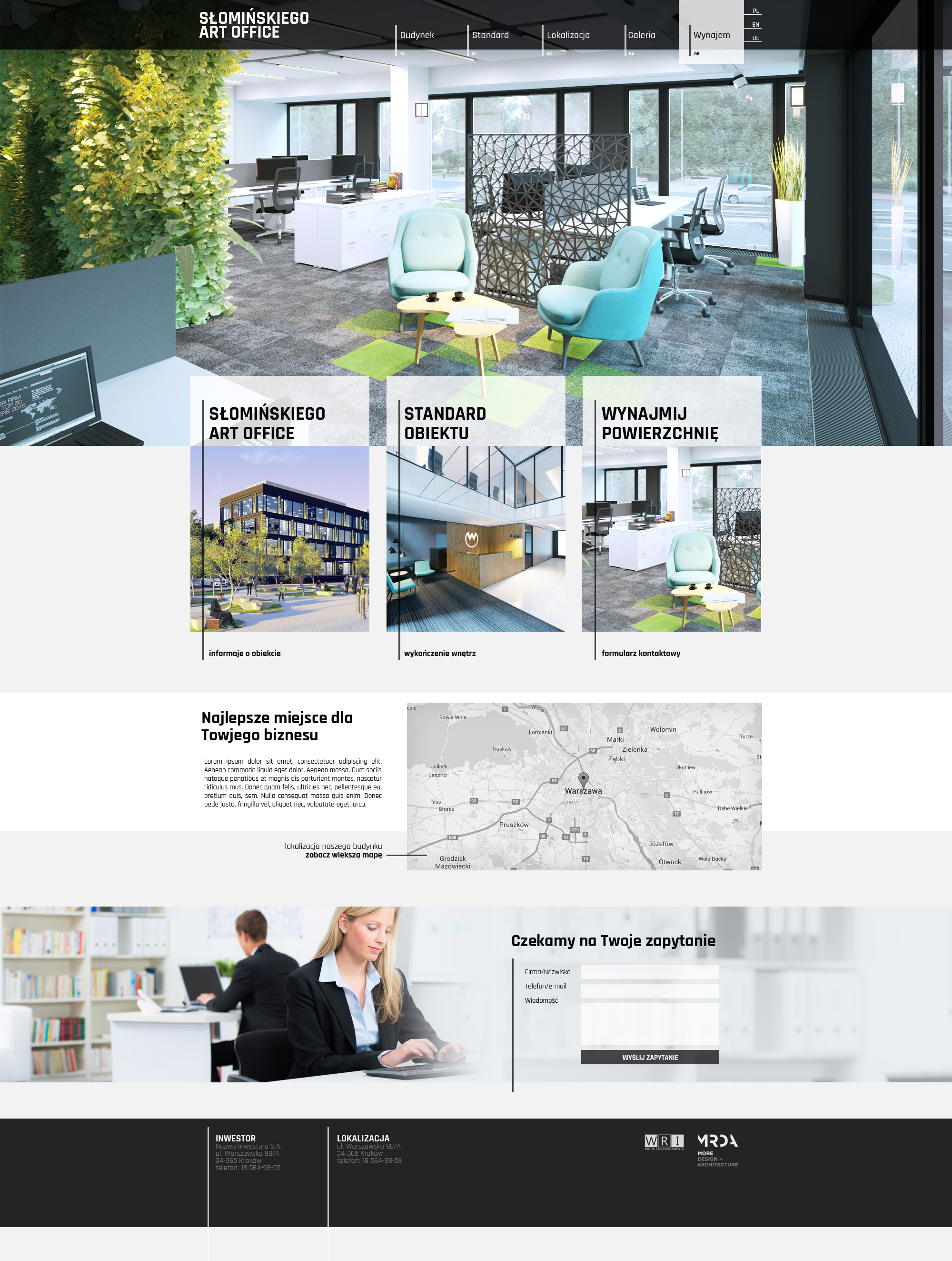 Projekt graficzny SŁOMIŃSKIEGO ART OFFICE